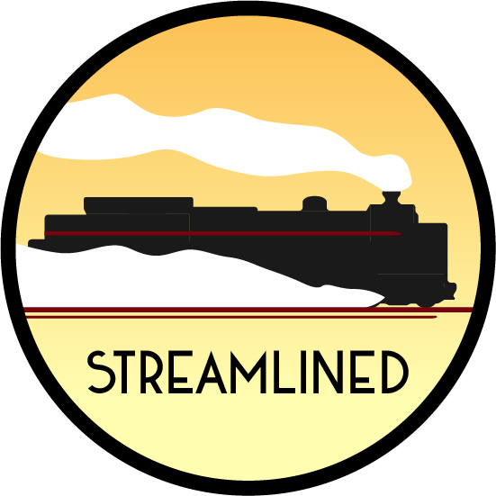 Streamlined logo